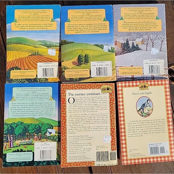 Lot The Days of Laura Ingalls Wilder 1-3 & 6 TL Tedrow Missouri Homestead & more - Picture 10 of 14